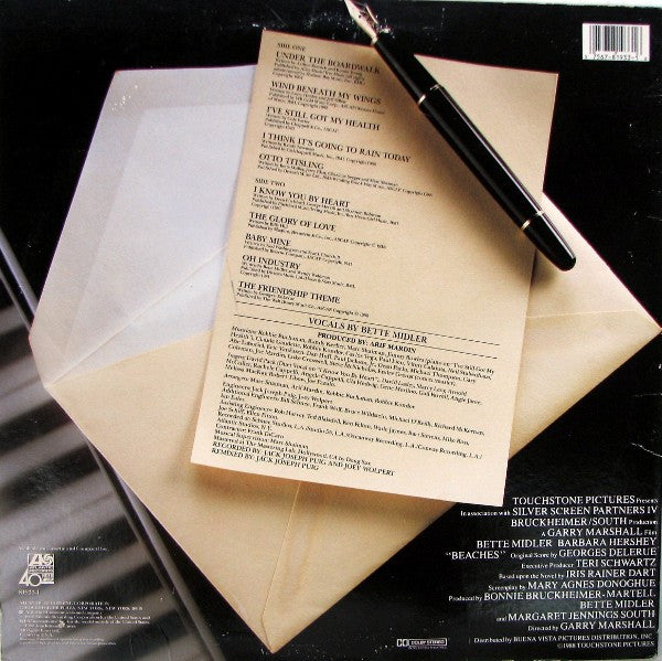 Bette Midler : Beaches (Original Soundtrack Recording) (LP, Album, Spe)