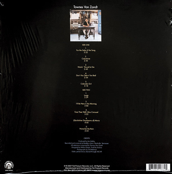 Townes Van Zandt : Townes Van Zandt (LP, Album, RE, RM)