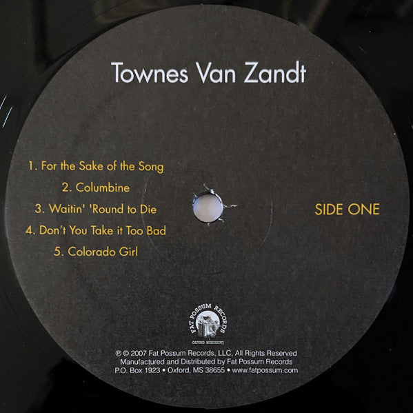 Townes Van Zandt : Townes Van Zandt (LP, Album, RE, RM)