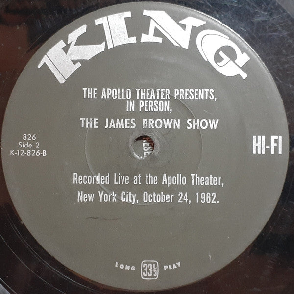 James Brown : James Brown Live At The Apollo (LP, Album, Mono)