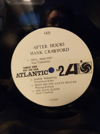 Hank Crawford : After Hours (LP, Mono, Promo)