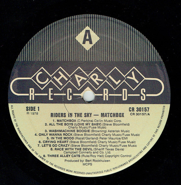 Matchbox (3) : Riders In The Sky (LP, Album, RE)