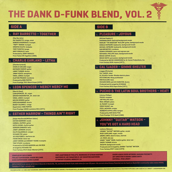 Various : Jazz Dispensary: The Dank D-Funk Blend Vol. 2 (LP, RSD, Comp, Ltd, Ora)