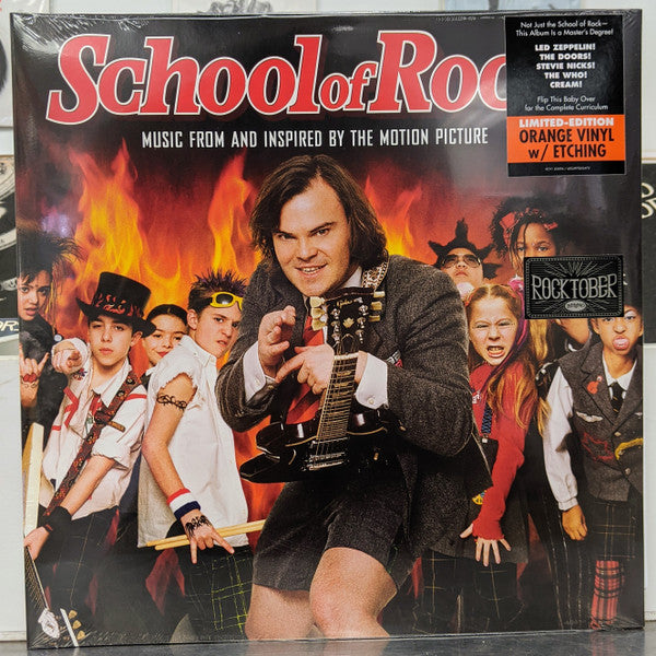 Various : School Of Rock (Music From And Inspired By The Motion Picture) (LP + LP, S/Sided, Etch + Comp, Ltd, RE, Ora)