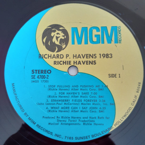 Richard P. Havens* : Richard P. Havens, 1983 (2xLP, Album, RE, Gat)