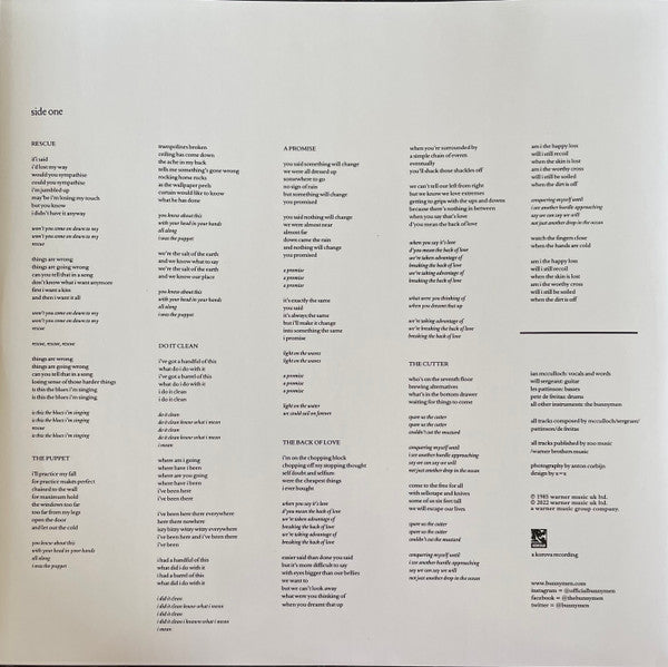 Echo & The Bunnymen : Songs To Learn & Sing (LP, Comp, RE)
