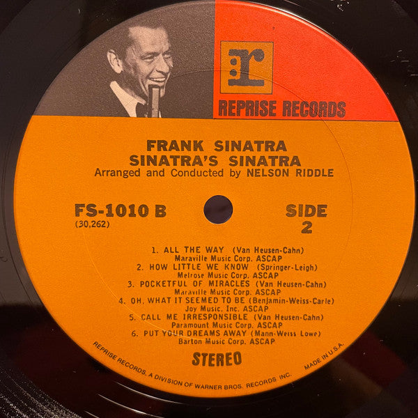 Frank Sinatra : Sinatra's Sinatra (LP, Album, RE)