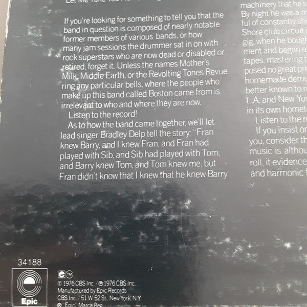 Boston : Boston (LP, Album)