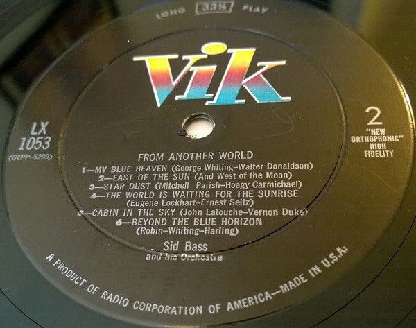 Sid Bass : From Another World (LP, Album, Mono)