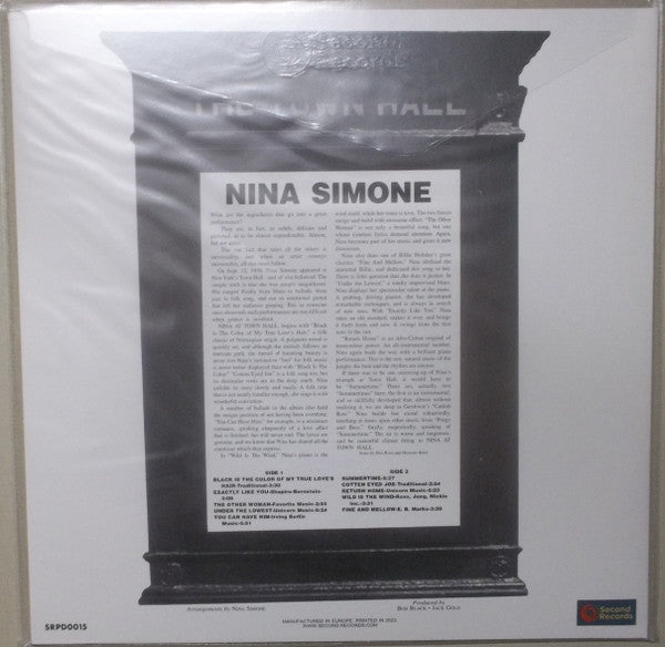 Nina Simone : Nina Simone At Town Hall (LP, Album, RE, Unofficial, 180)