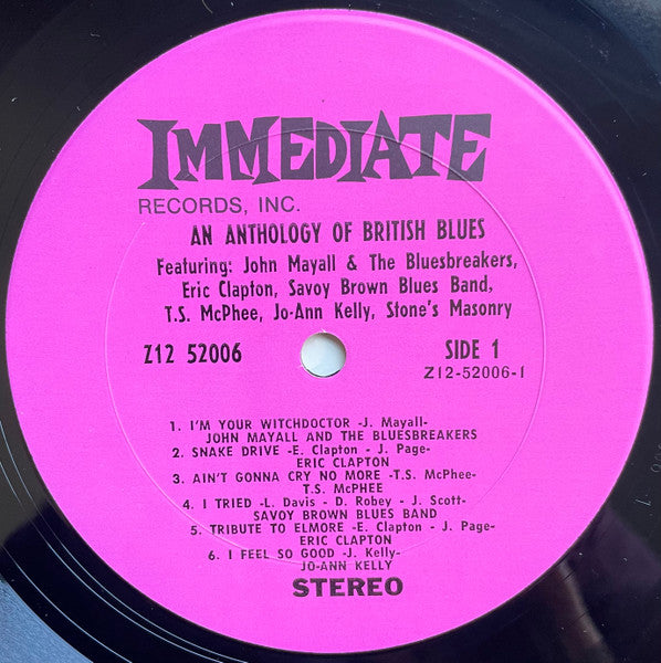 Various : An Anthology Of British Blues (LP, Comp, Pit)