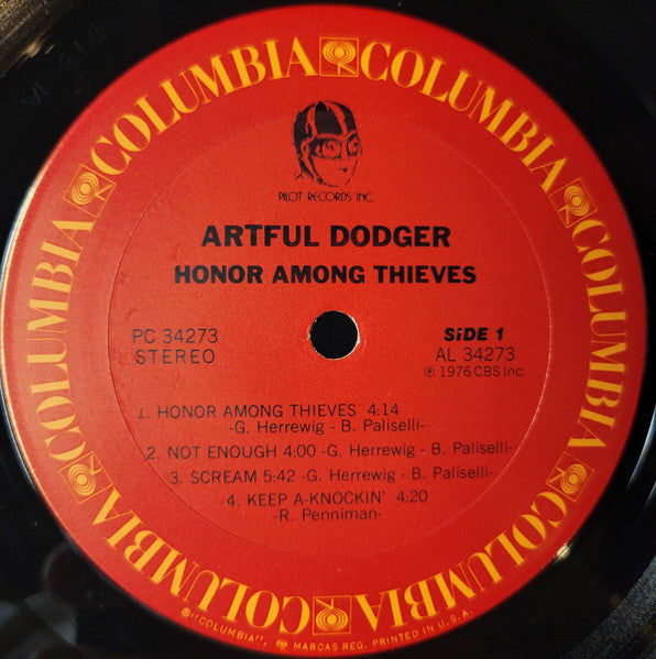 Artful Dodger (3) : Honor Among Thieves (LP, Album, Pit)