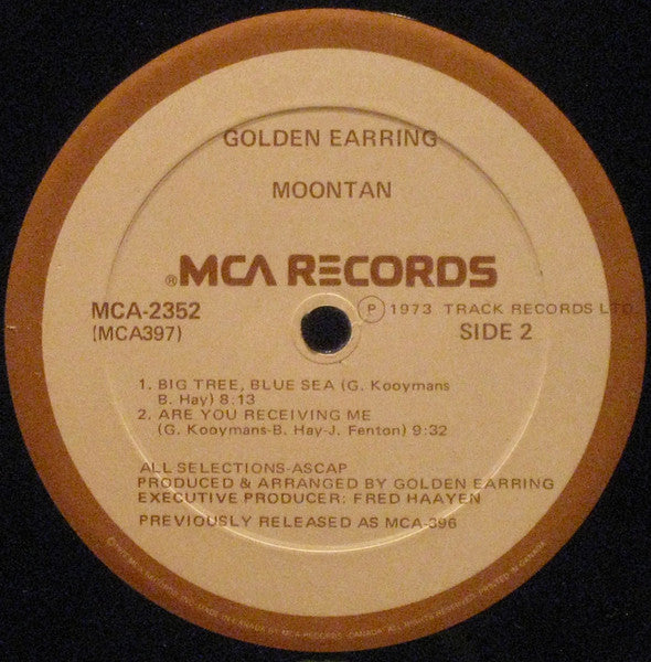 Golden Earring : Moontan (LP, Album, RE)