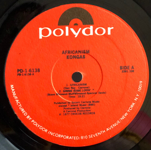 Kongas : Africanism (LP, Album, PRC)
