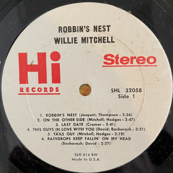 Willie Mitchell : Robbin's Nest (LP, Album, Bes)