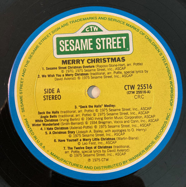 Sesame Street : Merry Christmas From Sesame Street (LP, Album, Club, RE, Gat)