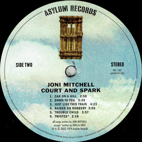 Joni Mitchell : Court And Spark (LP, Album, RE, RM, 180)