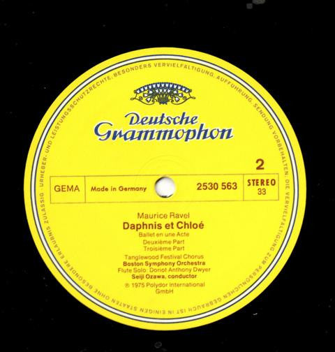 Maurice Ravel / Boston Symphony Orchestra, Seiji Ozawa : »Daphnis Et Chloé« (LP)