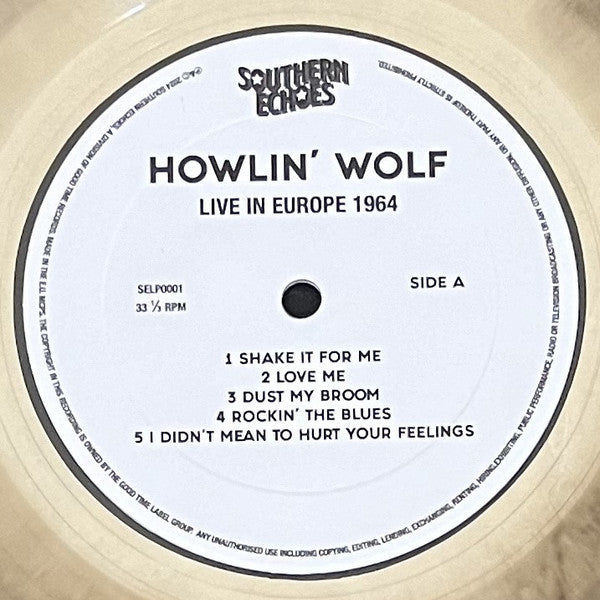Howlin' Wolf : Live In Europe 1964 (LP, Album, RSD, RE, Smo)
