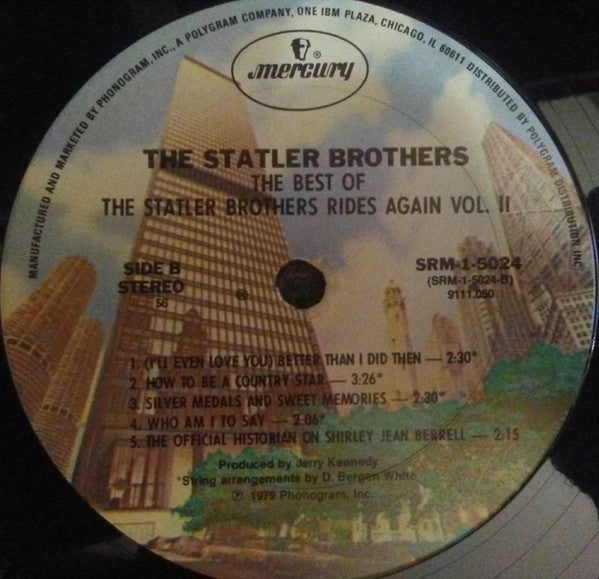 The Statler Brothers : The Best Of The Statler Bros. Rides Again Volume II (LP, Comp, 56 )