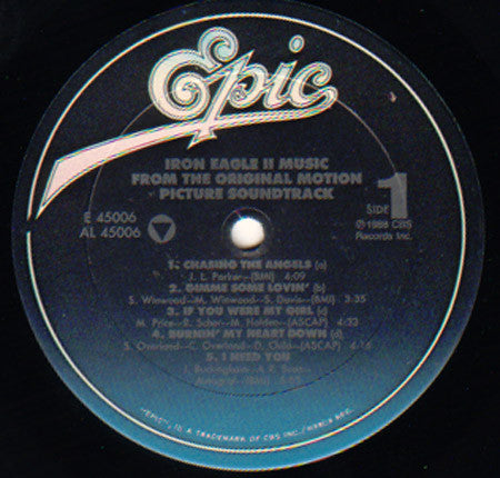 Various : Iron Eagle II - Music From The Original Motion Picture Soundtrack (LP, Comp)