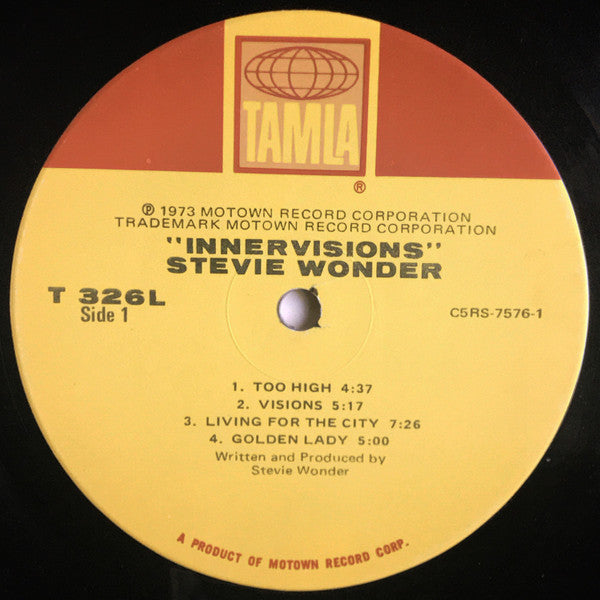 Stevie Wonder : Innervisions (LP, Album, Gat)