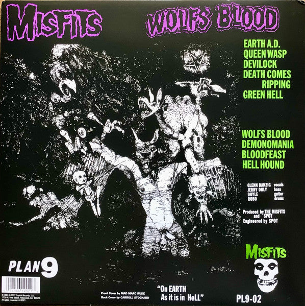 Misfits : Earth A.D. / Wolfs Blood (12", Album, RSD, RE, Pur)