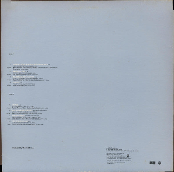 Various : ECM Sampler 3 (LP, Promo, Smplr)