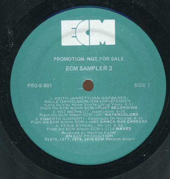 Various : ECM Sampler 3 (LP, Promo, Smplr)