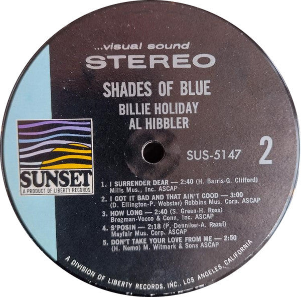 Billie Holiday & Al Hibbler : Shades Of Blue (LP, Comp)