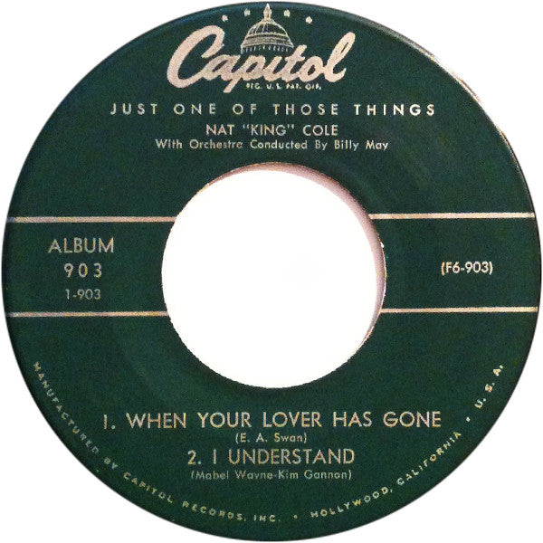Nat "King" Cole* : Just One Of Those Things, Part 1 (7", EP)