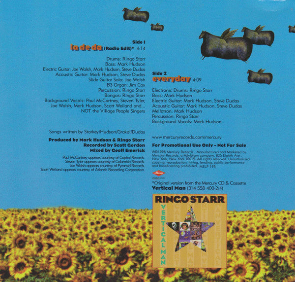 Ringo Starr : La De Da (7", Single, Promo)