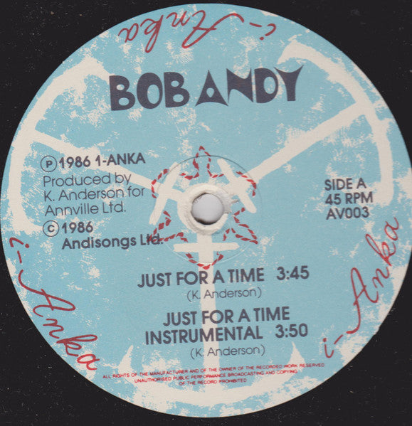Bob Andy : Just For A Time (12")