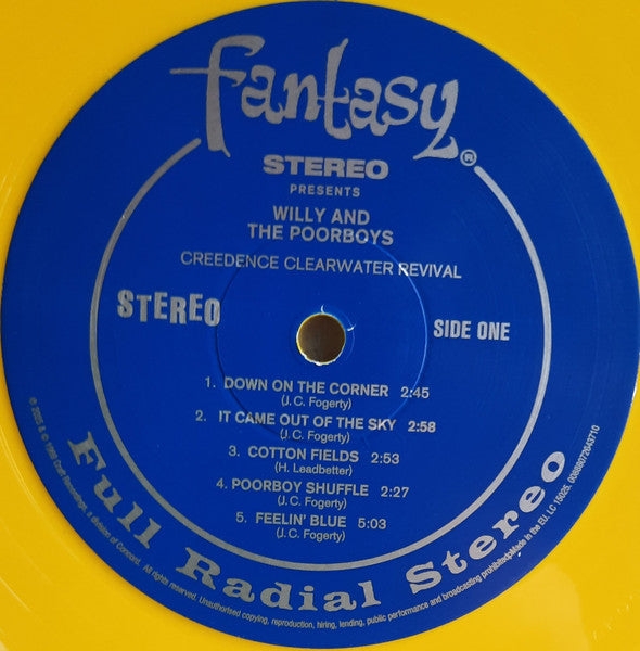 Creedence Clearwater Revival : Willy And The Poor Boys (LP, Album, RE, Yel)