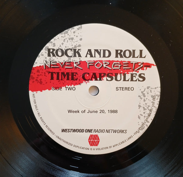Various : Rock & Roll Never Forgets - Time Capsules - Week of June 20, 1988 (LP, Promo, Transcription)