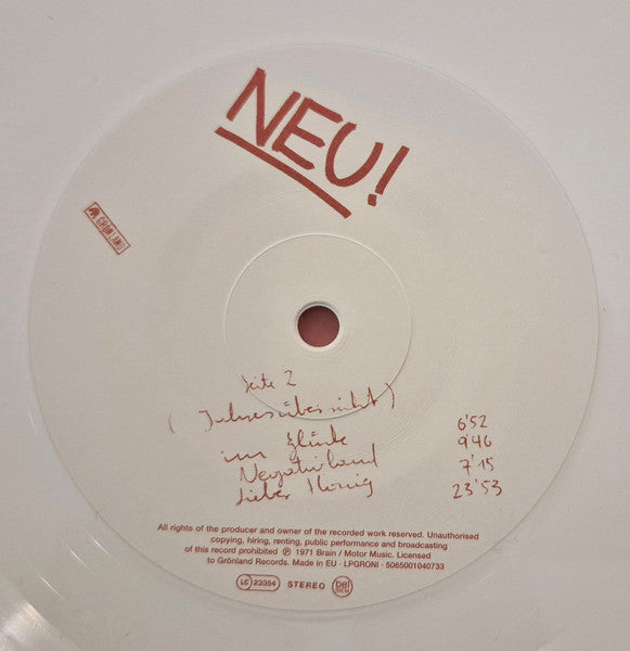 Neu! : Neu! (LP, Album, RE, Whi)