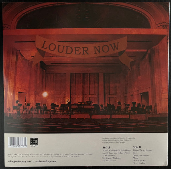 Taking Back Sunday : Louder Now (LP, Album, RE, Eve)