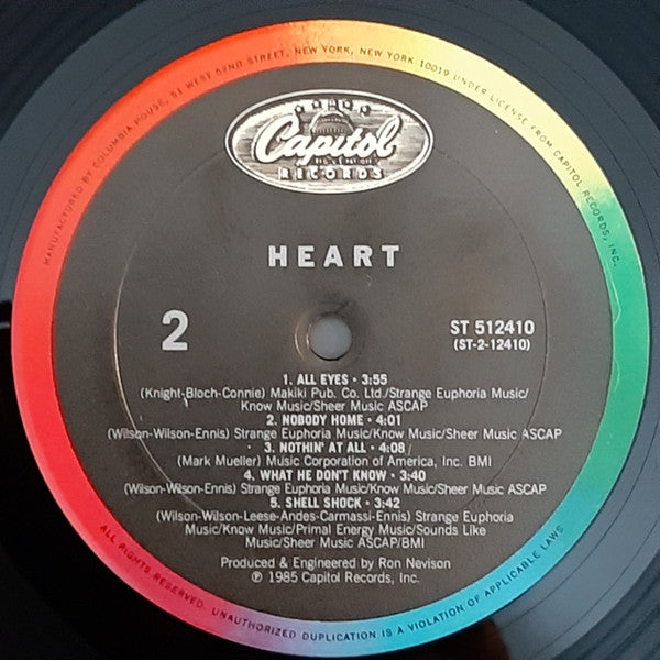 Heart : Heart (LP, Album)