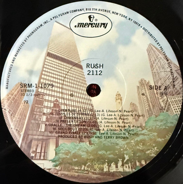 Rush : 2112 (LP, Album, RE, 72 )