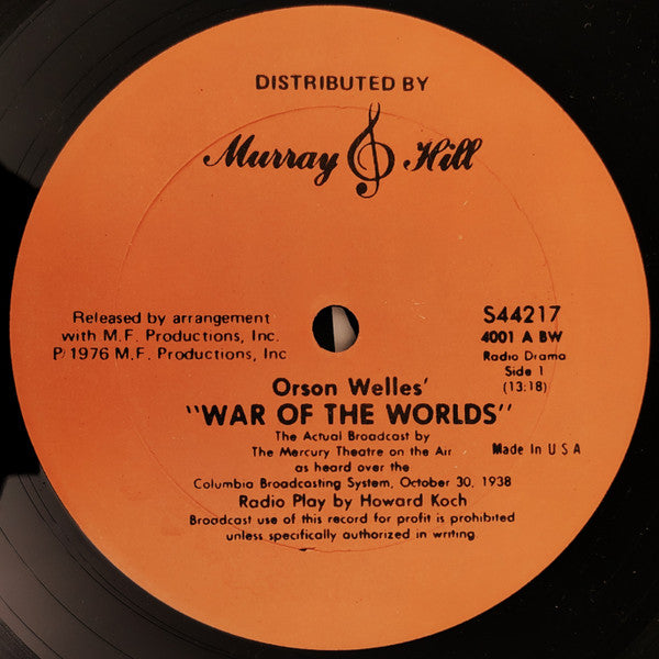 Orson Welles, The Mercury Theatre On The Air : Orson Welles' War Of The Worlds (2xLP, Gat)