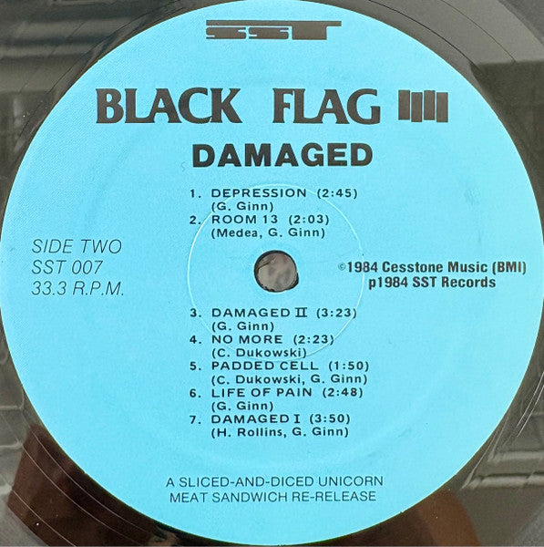 Black Flag : Damaged (LP, Album, RE)