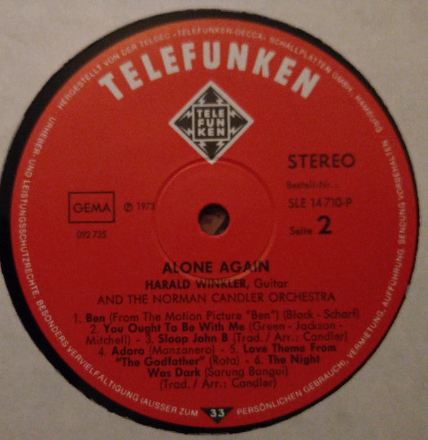 Harald Winkler : Alone Again (LP)