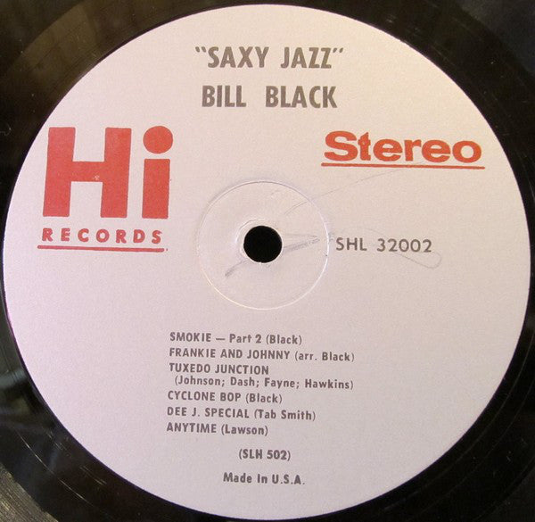 Bill Black's Combo : Saxy Jazz (LP, Album, RP, Thi)