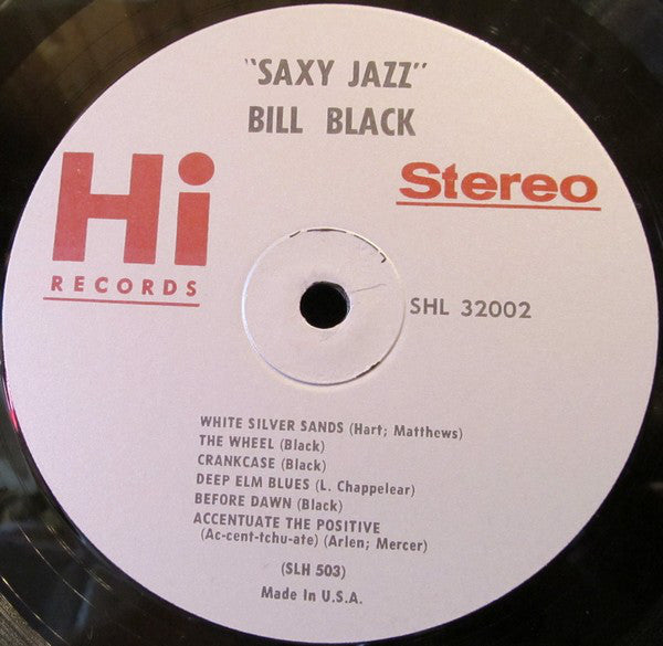 Bill Black's Combo : Saxy Jazz (LP, Album, RP, Thi)