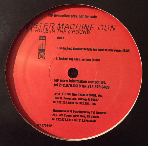 Sister Machine Gun : 3.1 Hole In The Ground (12", Promo)