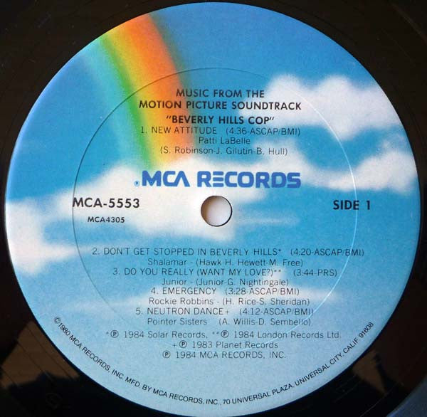 Various : Music From The Motion Picture Soundtrack - Beverly Hills Cop (LP, Comp, Club, Car)