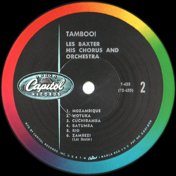 Les Baxter, His Chorus And Orchestra : Tamboo! (LP, Album, Mono)