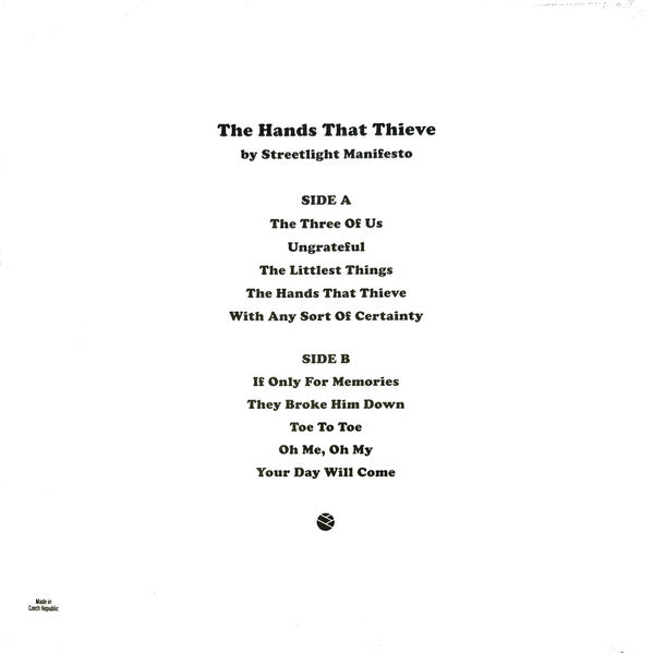 Streetlight Manifesto : The Hands That Thieve (LP, Rip)