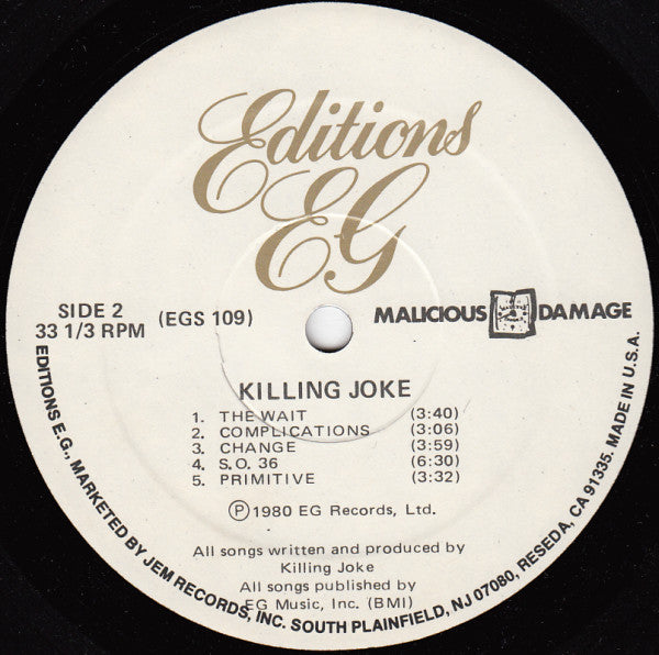 Killing Joke : Killing Joke (LP, Album)
