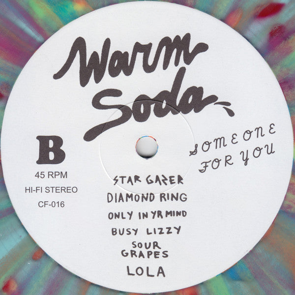 Warm Soda : Someone For You (12", Album, Ltd, Tra)